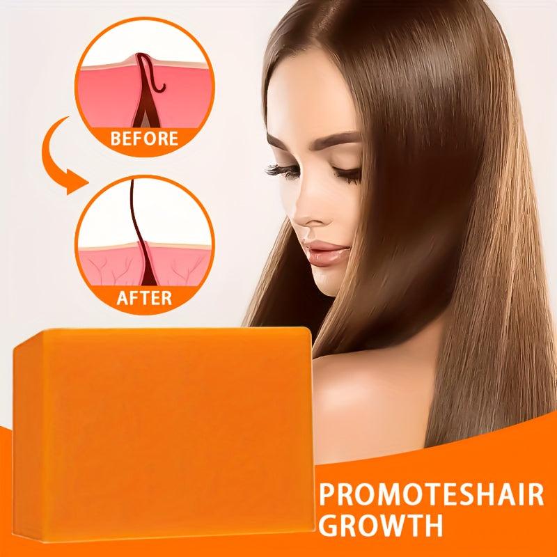 100g Turmeric Shampoo Soap Deep Cleaning Moisturizing Hair Care Bar