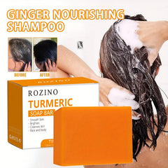 100g Turmeric Shampoo Soap Deep Cleaning Moisturizing Hair Care Bar