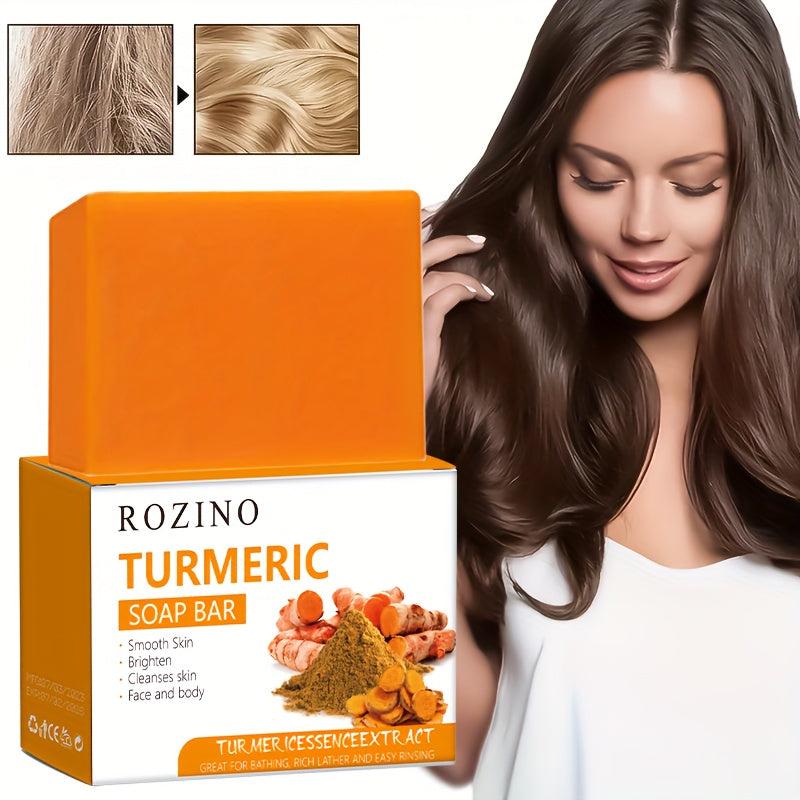 100g Turmeric Shampoo Soap Deep Cleaning Moisturizing Hair Care Bar