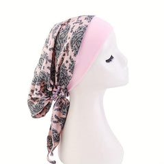 Silk Bonnet Elastic Headband for Women