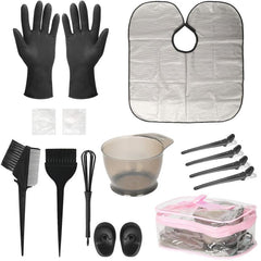 14pcs Hair Dyeing Kit Disposable Tools for Salon Home Use