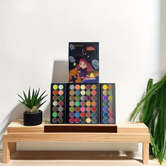 63 Colors Double Doors Eyeshadow Palette Pearly Sequin Matte Finish