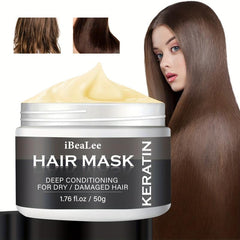 50g Keratin Hair Mask Deep Conditioner Smoothing Hair Care Film