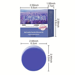 Lavender Shampoo Soap for Clean Scalp Care
