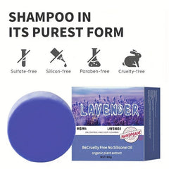 Lavender Shampoo Soap for Clean Scalp Care