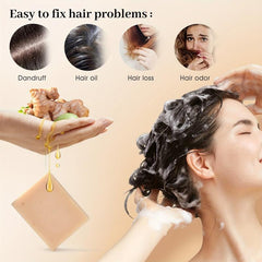 Organic Ginger Essence Shampoo Soap 100 Natural Solid Shampoo Soap