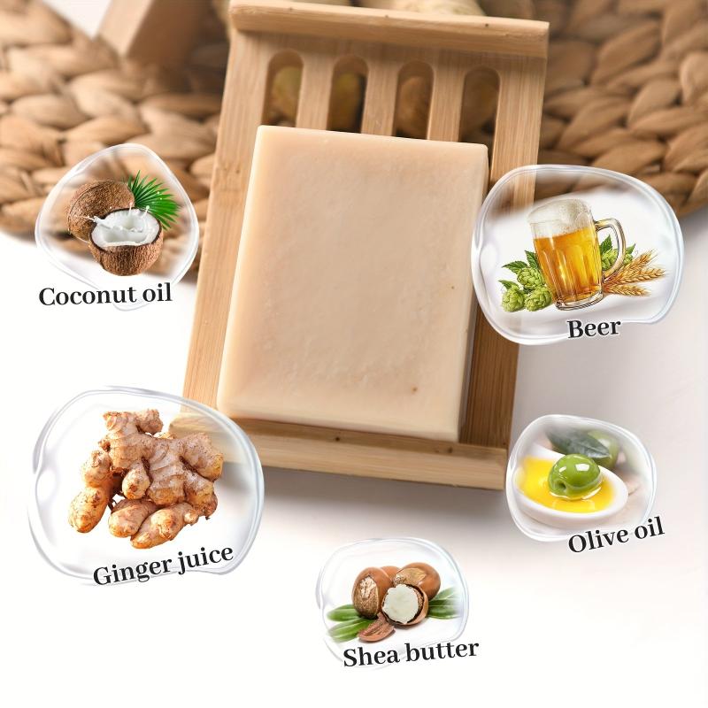 Organic Ginger Essence Shampoo Soap 100 Natural Solid Shampoo Soap