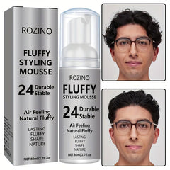 Grey Hair Styling Mousse - Moisturizing Care Foam - Natural Air Fluffy