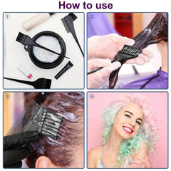 Hair Dye Coloring Kit Hair Dye Brush And Bowl Set