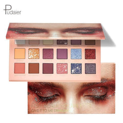 Fish Scale Eyeshadow Palette 18 Colors Matte Pearly Sequin Shimmer