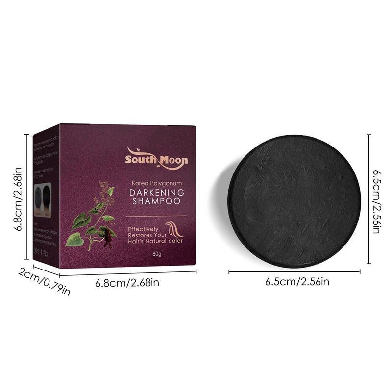 Organic Hair Darkening Shampoo Bar - Repairs Gray Hair, Volumizes and Conditions