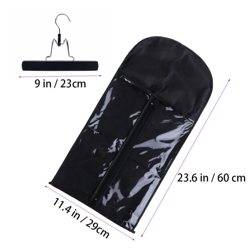 Hair Extensions Hanger with Storage Bag - Organize and Secure Wigs