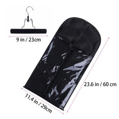 Hair Extensions Hanger with Storage Bag - Organize and Secure Wigs