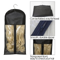 Hair Extensions Hanger with Storage Bag - Organize and Secure Wigs