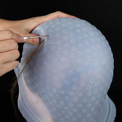 Reusable Hair Highlighting Cap with Hooks