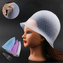 Reusable Hair Highlighting Cap with Hooks