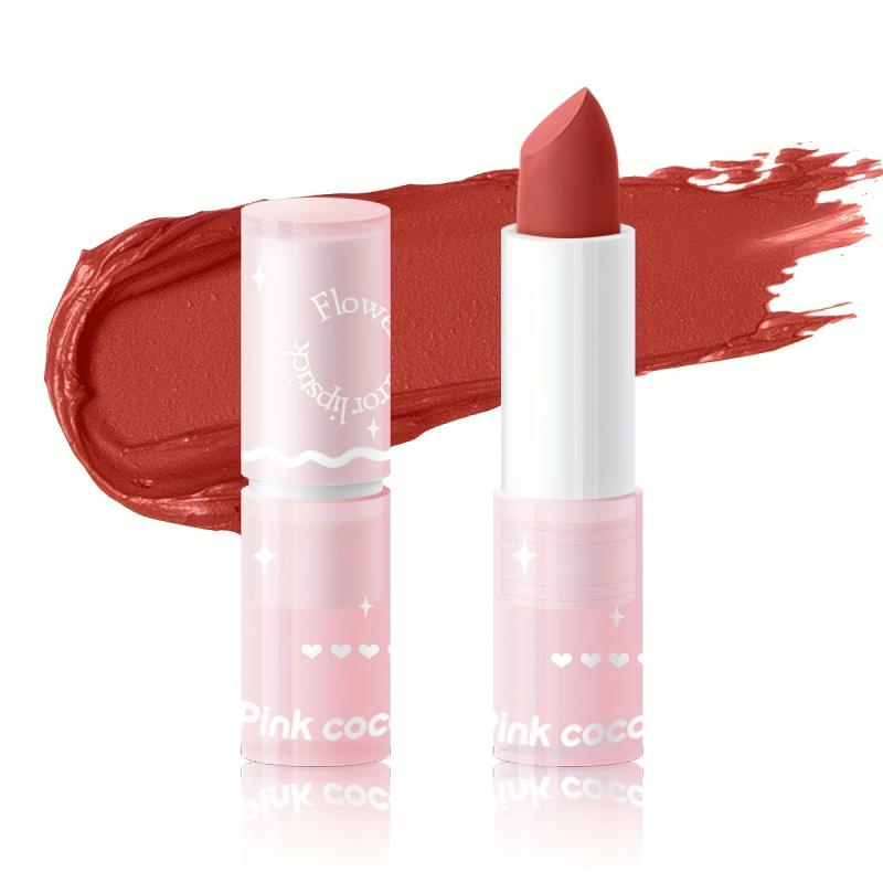 Matte Smooth Red Lipstick Long Lasting Low Saturation