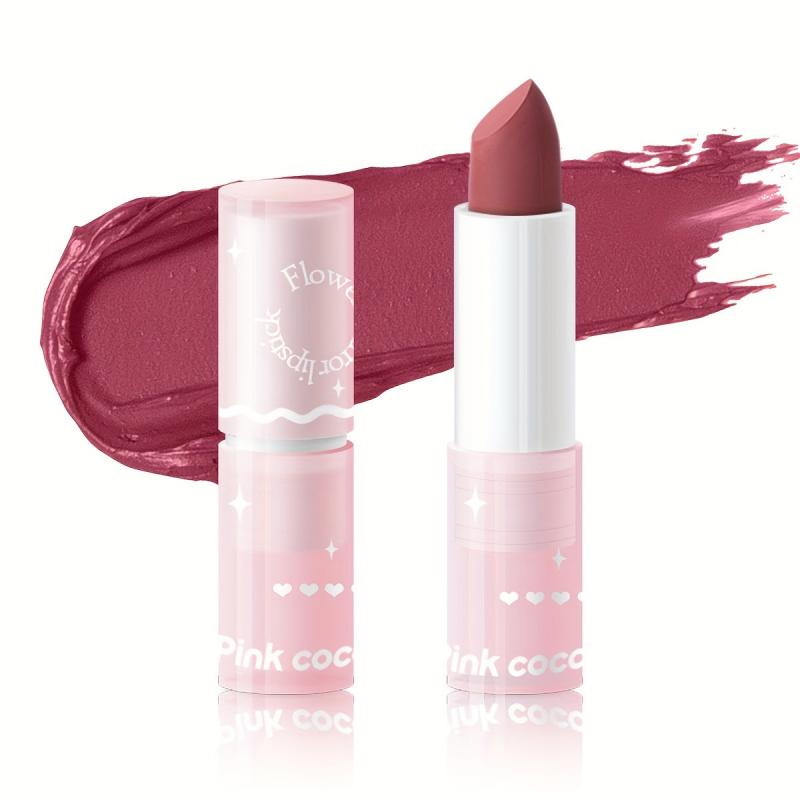 Matte Smooth Red Lipstick Long Lasting Low Saturation
