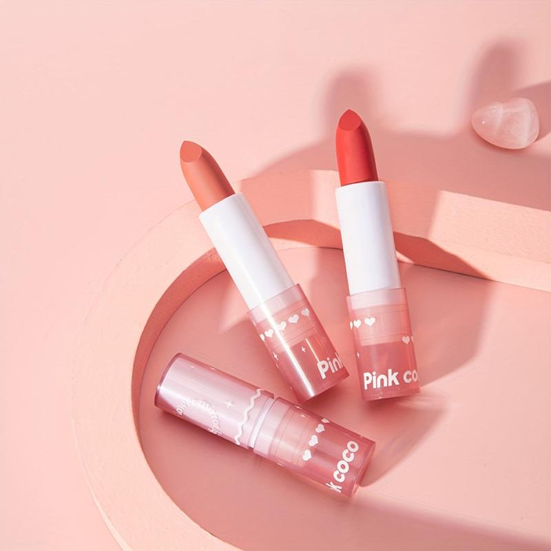 Matte Smooth Red Lipstick Long Lasting Low Saturation