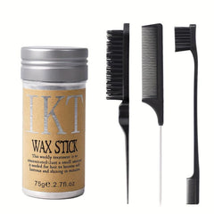 4Pcs Hair Wax Stick Set for Styling with Finishing Stick, Comb