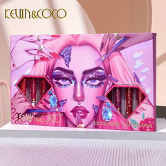 KEVIN&COCO 12 Pcs Urban Style Long Lasting Lip Gloss Set