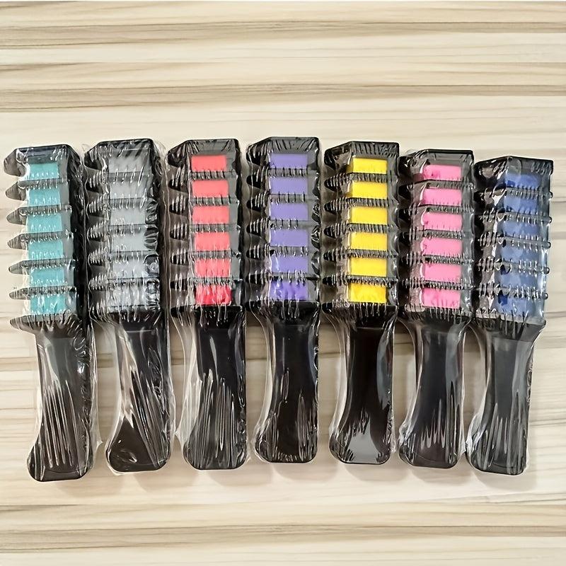 Washable Hair Chalk Comb 11 Colors Easy to Use