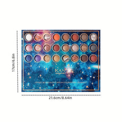 Starry Sky 28 Colors Eyeshadow Palette Coral Berry Tone Makeup Palette