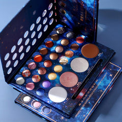 Starry Sky 28 Colors Eyeshadow Palette Coral Berry Tone Makeup Palette