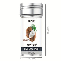 Coconut Hair Wax Stick Anti-frizz Hair Styling Wax Bar