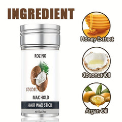 Coconut Hair Wax Stick Anti-frizz Hair Styling Wax Bar