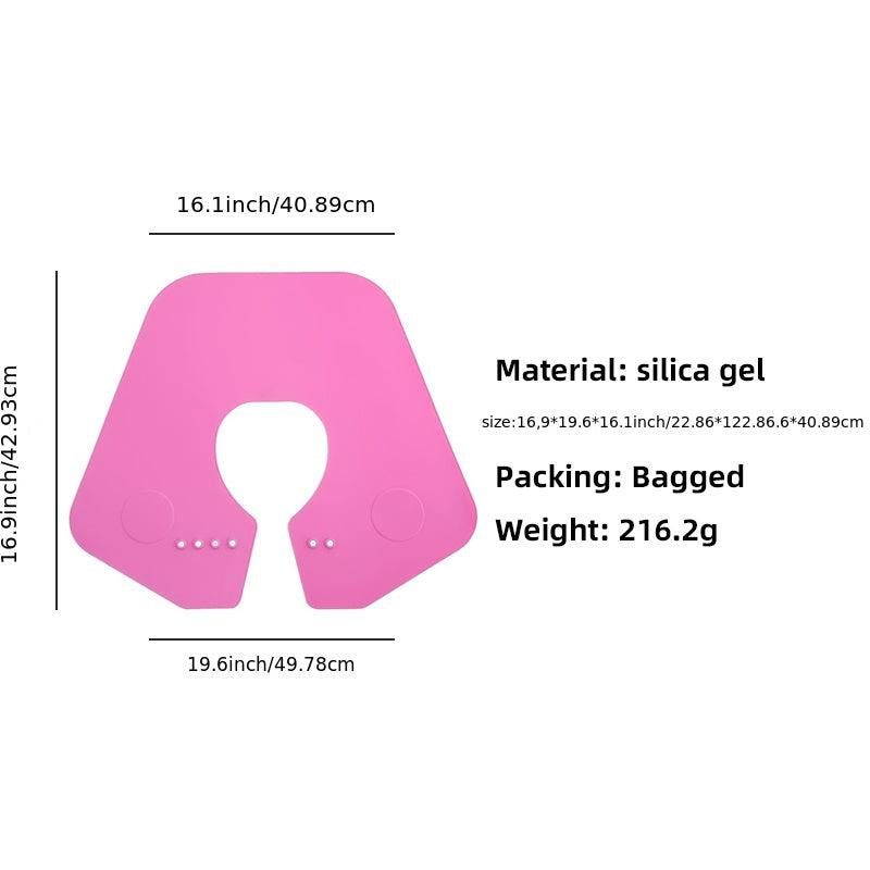 Waterproof Silicone Collar Neck Cape for Hairdressing
