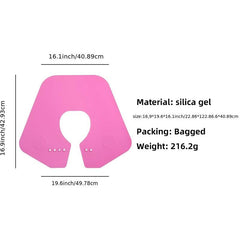 Waterproof Silicone Collar Neck Cape for Hairdressing