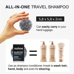 Organic Bamboo Charcoal Shampoo Bar for Hair Darkening