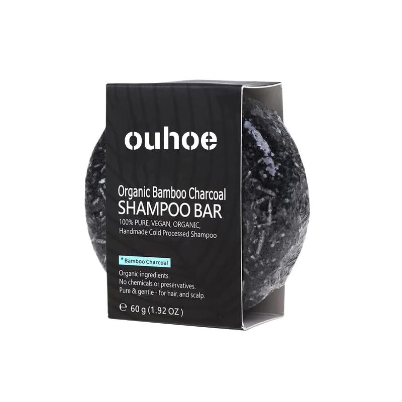 Organic Bamboo Charcoal Shampoo Bar for Hair Darkening