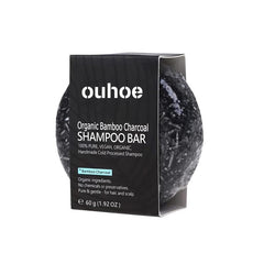 Organic Bamboo Charcoal Shampoo Bar for Hair Darkening
