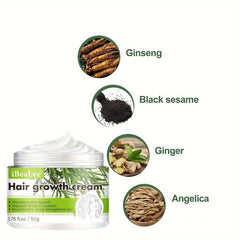 Rosemary Hair Cream for All Hair Types - Repairs, Strengthens, Thickens