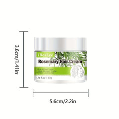 Rosemary Hair Cream for All Hair Types - Repairs, Strengthens, Thickens