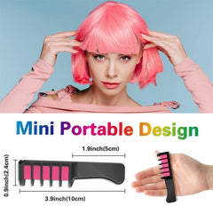 10 Colors Hair Chalk Kit for Teen Girls - Y2K Temporary Washable Hair Dye