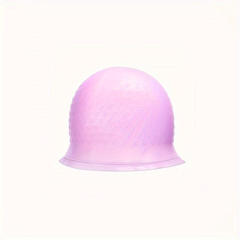 Silicone Highlight Coloring Cap Hair Dyeing Cap with Hook