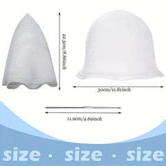 Silicone Highlight Coloring Cap Hair Dyeing Cap with Hook
