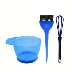 3pcs Hair Dye Brush Bowl Set Hairdressing Accessories
