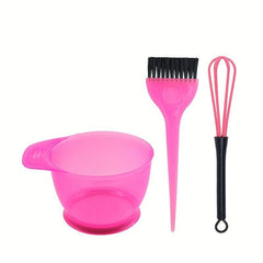 3pcs Hair Dye Brush Bowl Set Hairdressing Accessories