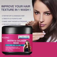 Biotin & Collagen Hair Mask for Damaged & Dry Hair