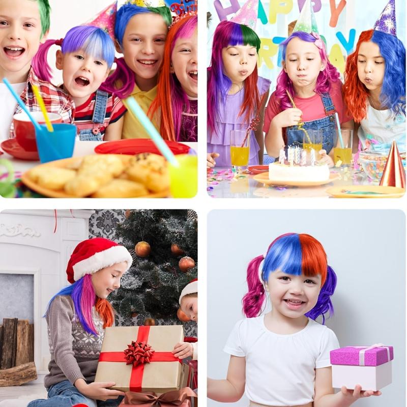 Hair Chalk Comb Temporary Hair Dye For Girls - 6 Colors