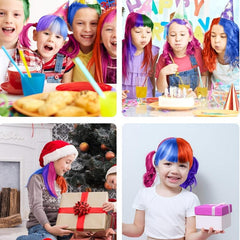 Hair Chalk Comb Temporary Hair Dye For Girls - 6 Colors