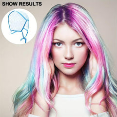 Salon Hair Highlighting Cap with Hooks Hair Coloring Dye Cap Kit