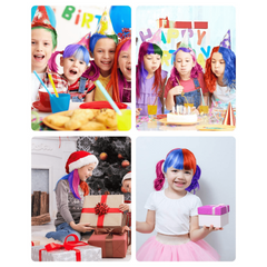 6pcs Temp Hair Dye Comb DIY for Halloween Cosplay Long Lasting