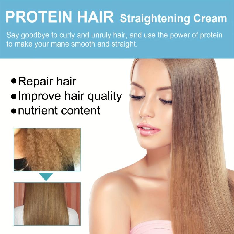 Protein Hair Straightener Cream Long Lasting Styling Cream