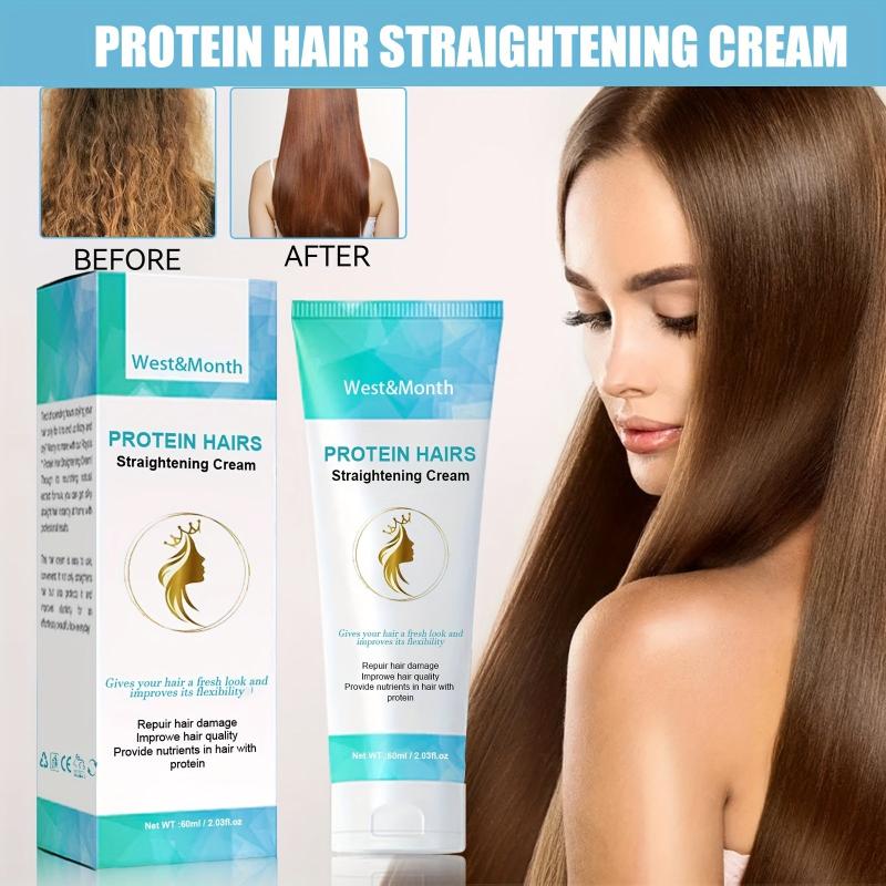 Protein Hair Straightener Cream Long Lasting Styling Cream