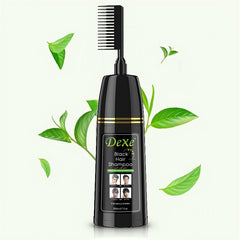 Gray Hair Shampoo Comb - Semi-Permanent Hair Dye for Men and Women
